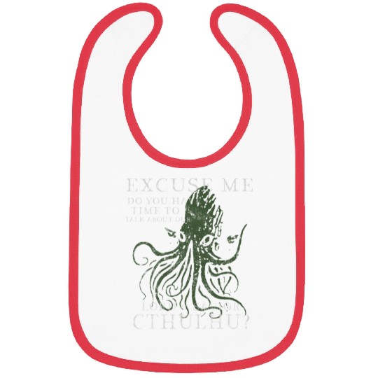 Lord & Savior Cthulhu Funny Lovecraft Vintage Bibs