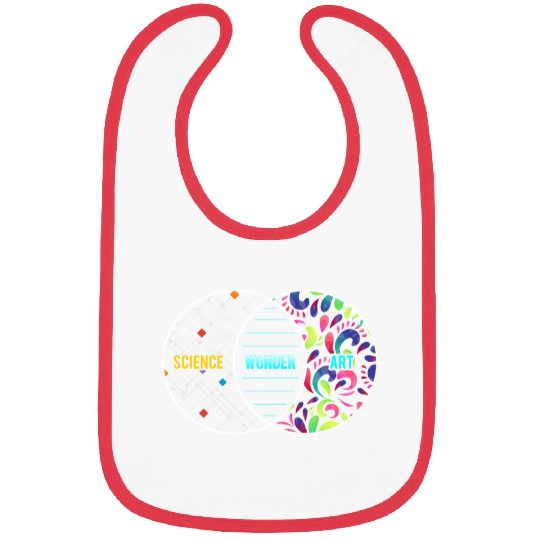 Science Wonder Art Overlapping Circles Gift Bibs