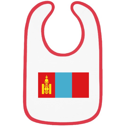 flag mongolia Bibs