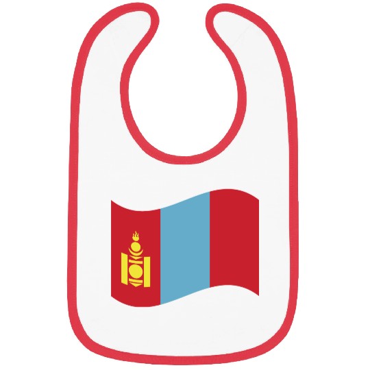 flag mongolia Bibs