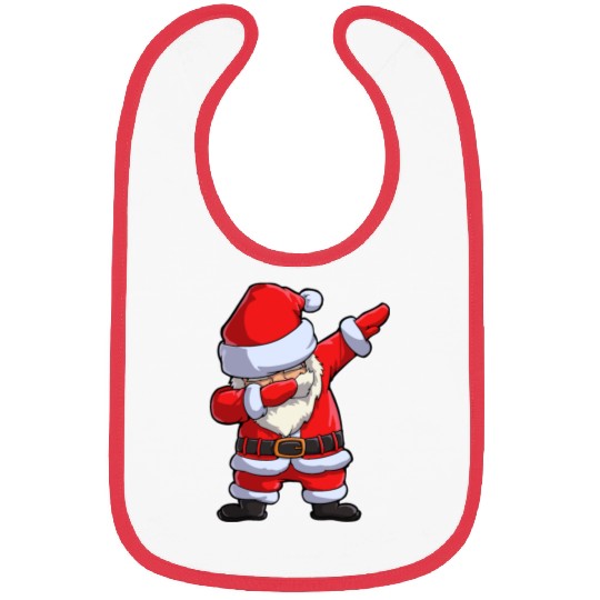 Dabbing santa claus Bibs