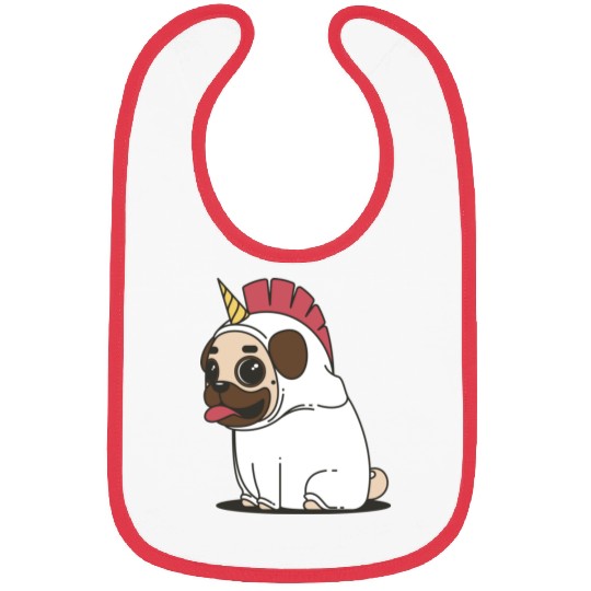 Pug Love Bibs
