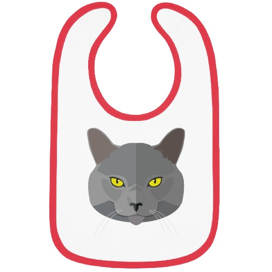 Cat face Bibs