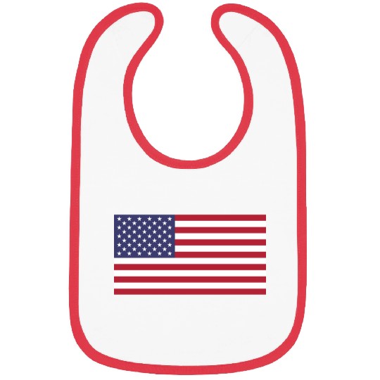 US American Flag Bibs