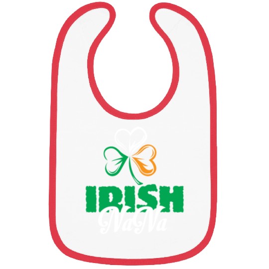 Irish Nana Shamrock Clover - Cute Irish Bibs
