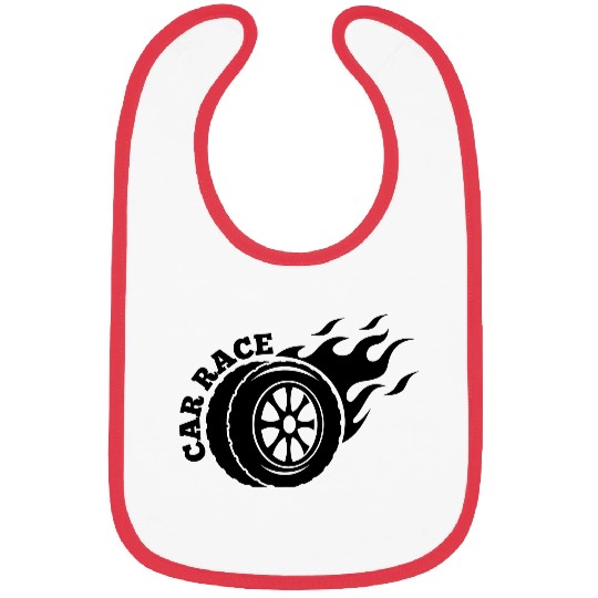 Car race logo Bibs