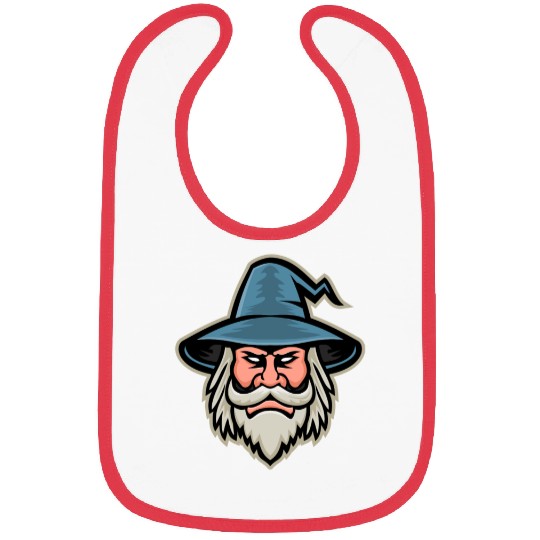 Wizard Head Mascot Bibs
