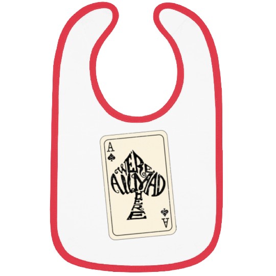 Alice in Wonderland | Ace Of Spades Were All Mad Here Bibs