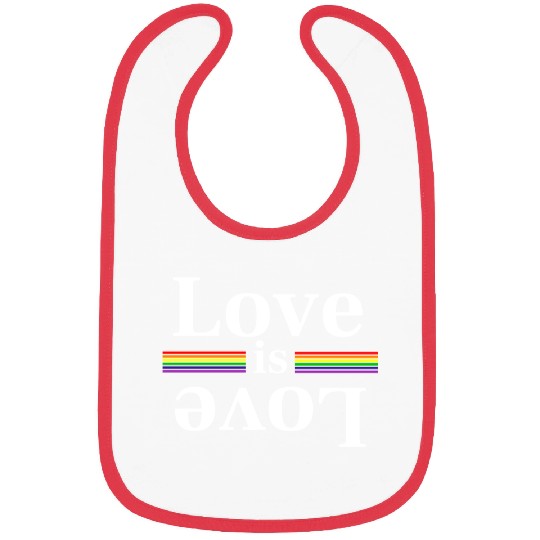 Love is Love LGBT Gay Pride Bibs