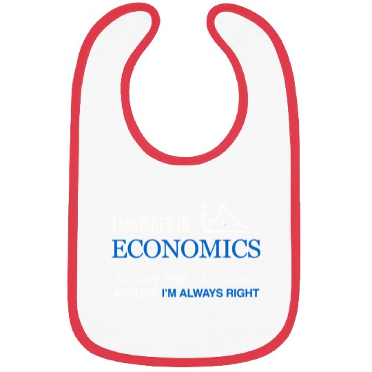 Student - i majored in economics men Bibs