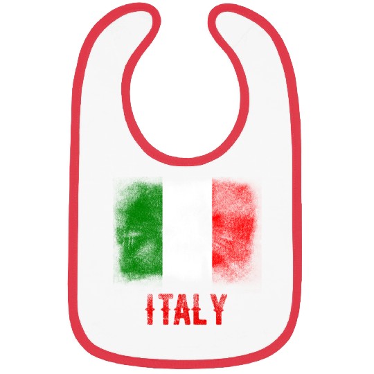 Italy Women Men Italian Bibs Italia Flag Vintage