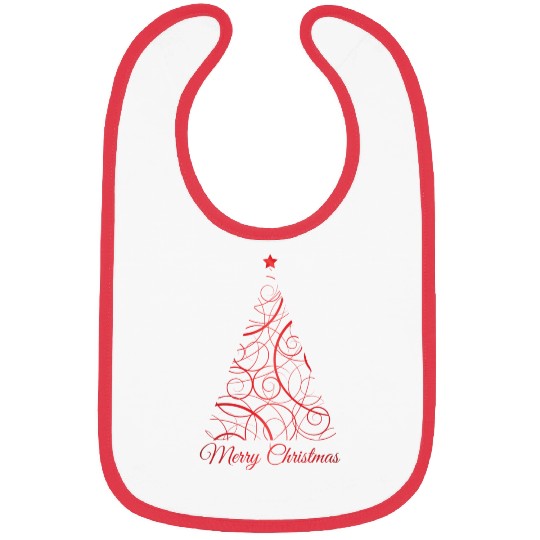 Christmas Tree Design Bibs