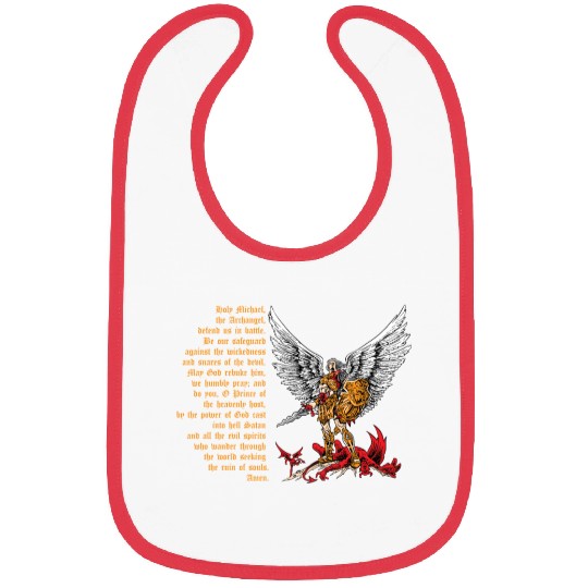 Saint Michael Bibs for men prayer catholic church