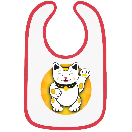 Maneki Neko - Japanese Lucky Cat Bibs
