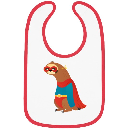 sloth superhero Bibs