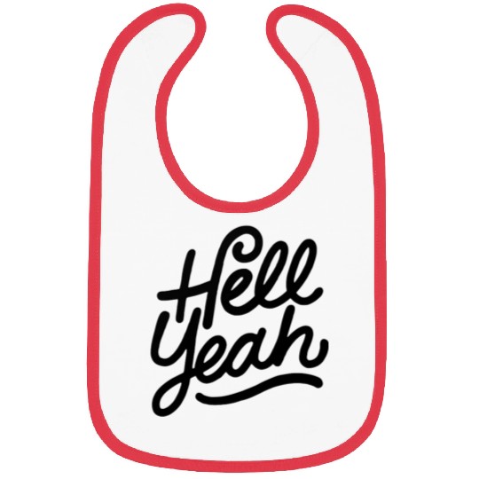 Text: Hell Yeah (black) Bibs