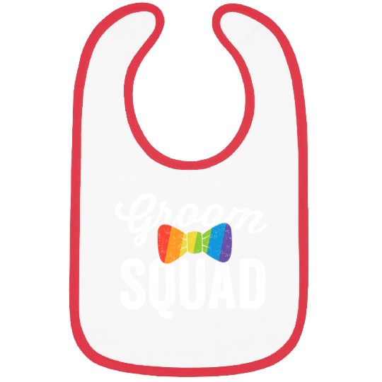 Groom Squad Bibs LGBT Pride Gay Bachelor Wedding Gift