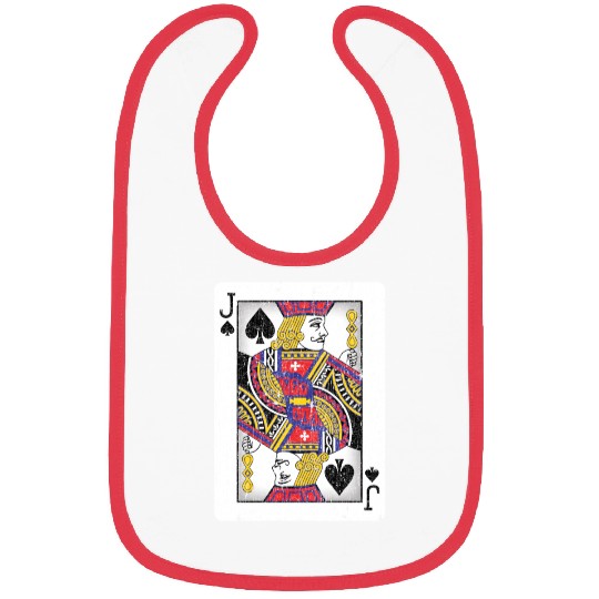 jack of spades playing card Bibs