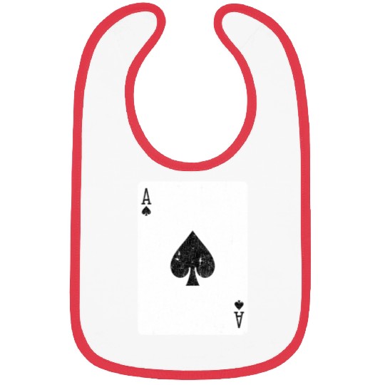 ace of spades playing card Bibs
