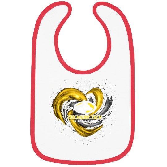 michigan tech animals heart husky Bibs