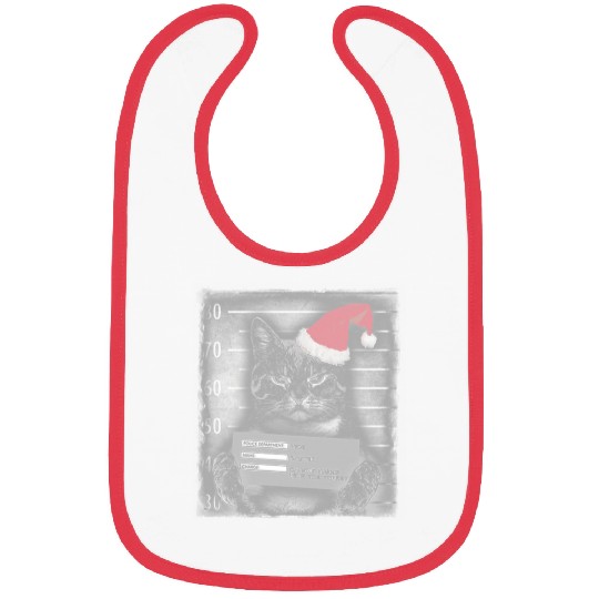 Cat Christmas Thief Bibs
