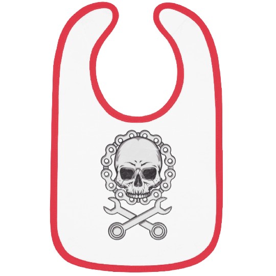 Motocross Motorsport Gift Skull Biker Motorcycle Bibs
