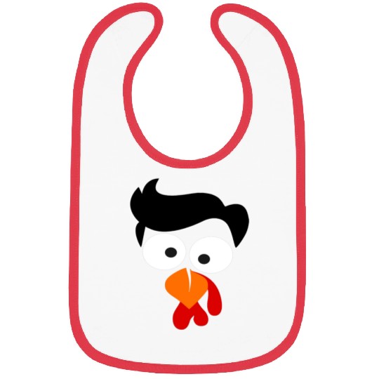 Turkey Face Thanksgiving Bibs