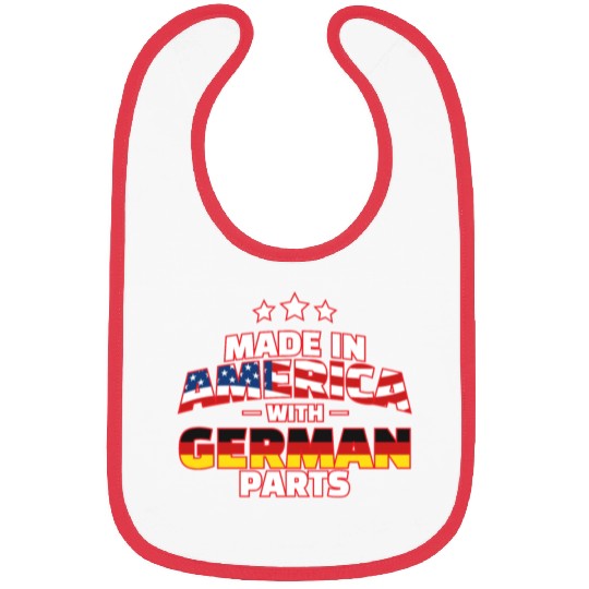 Made in America with German Parts Funny Germerican Bibs