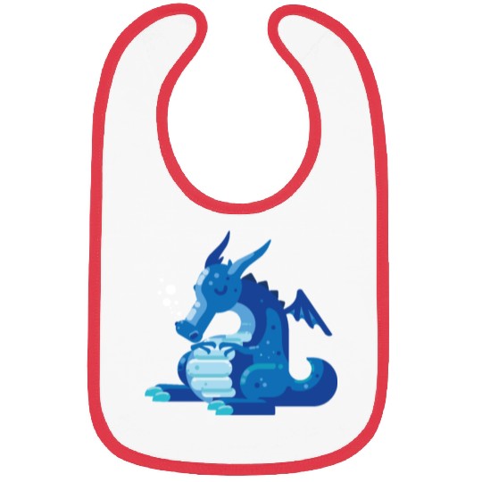 Dragon Wyvern Frost Ice Crystal Winter Fat Gift Bibs