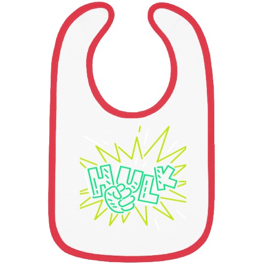 Neon Hulk Bibs By Marvel Design By Humans----PD
