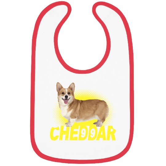 Cheddar Corgi Dog Brooklyn Nine Nine B99 Bibs