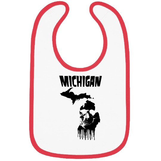 Michigan Punk Rock Skull Bibs
