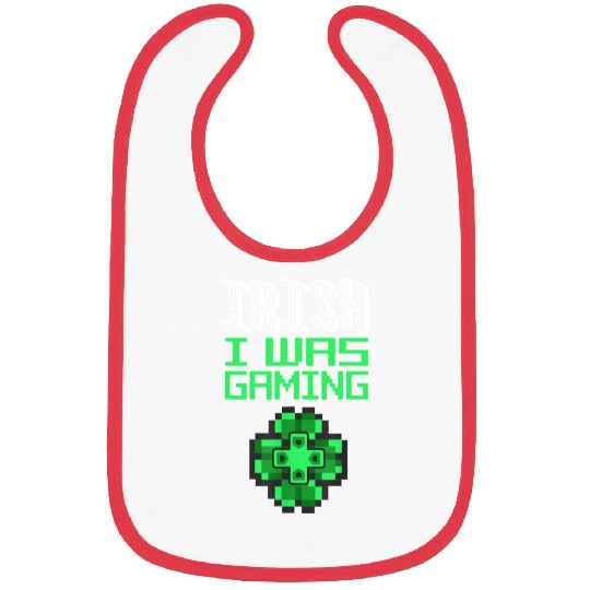 Video Game Gaming St Patricks Day Gamer Bibs