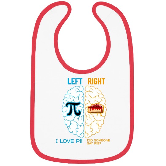 I love Pi / Math icon / Pi / Pie / Math nerd Bibs