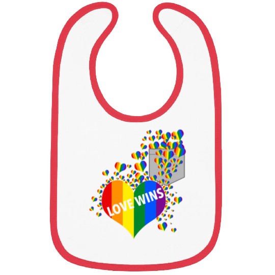 Love Wins Pride LGBTQ Community Pride Month Bibs