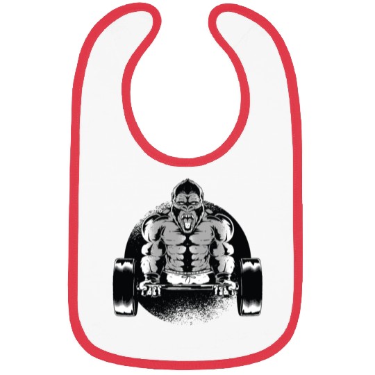 Gorilla Dumbell Bibs