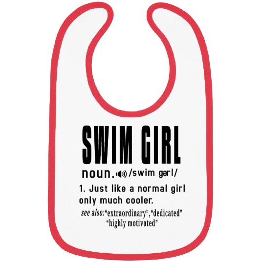 swim girl definition for cool girls Bibs