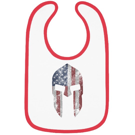 Spartan Stars & Stripes Bodybuilding distressed Bibs