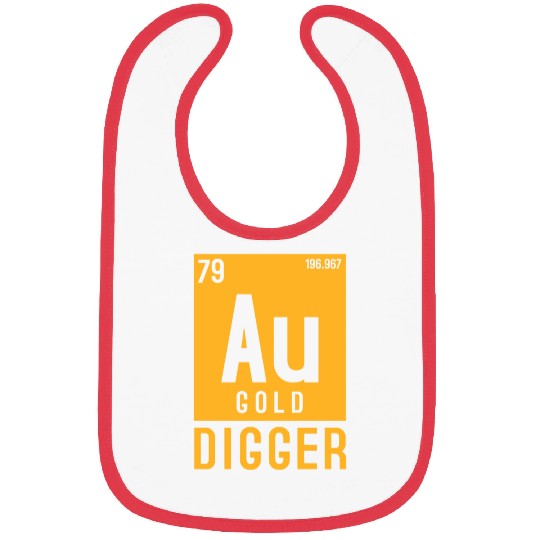 Gold Au Periodic Table Elements Bibs