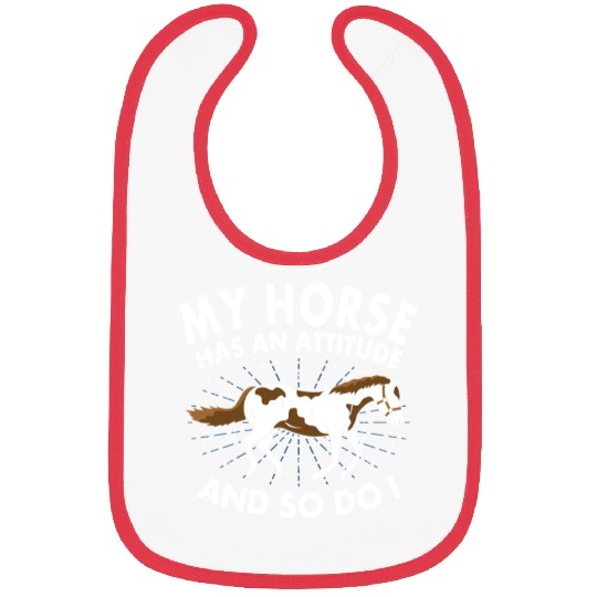 Horse Horses Funny Gift Riding Gift Bibs