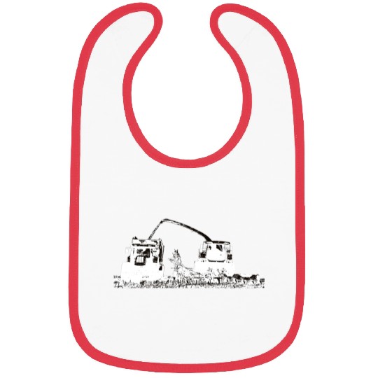 Corn chopper chopping corn maize farmer Bibs