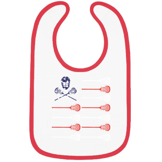 Lacrosse Bibs American Flag Lax Helmet And Sticks