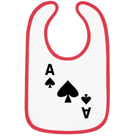 Card game Ace of spades Bibs