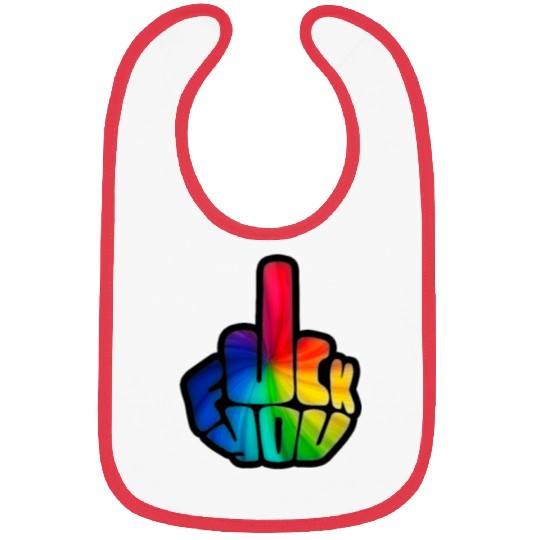 Funny Cute Middle Finger Vintage Bibs - F*ck You