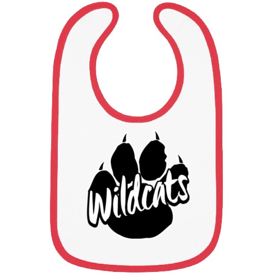 Wildcats Paw Print Back To School Spirit Mascot Bibs