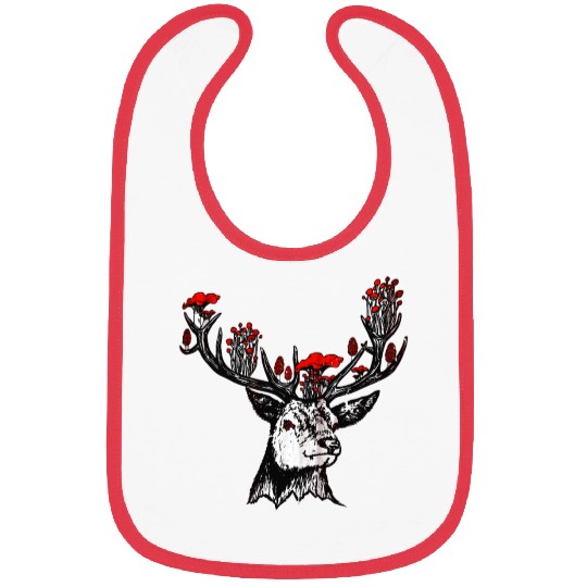 Deer mushrooms Bibs