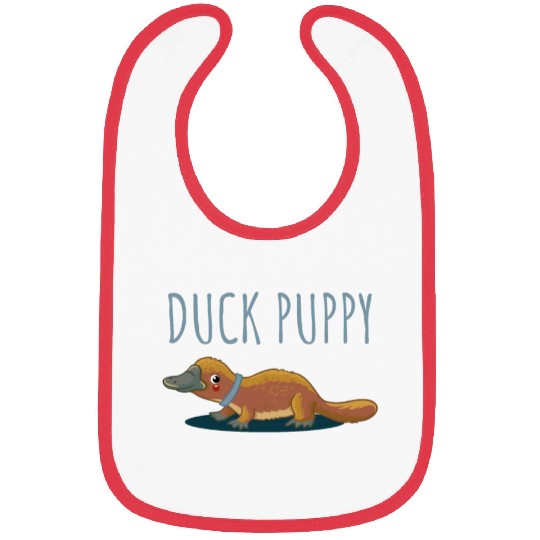 Duck Puppy Duck puppy sweet gift platypus cute Bibs