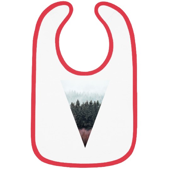 Forest Triangle Shape Photo Bibs