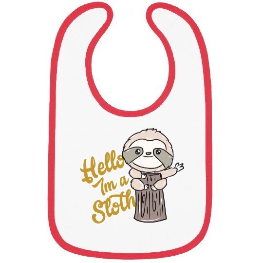 Sloth Animal Bibs