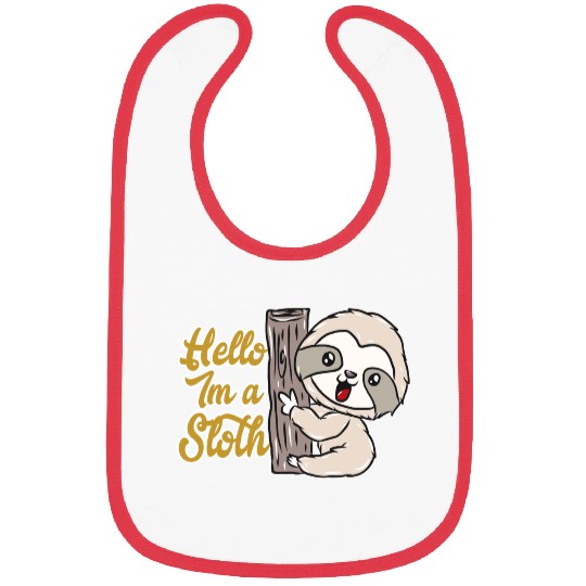 Sloth Animal Bibs